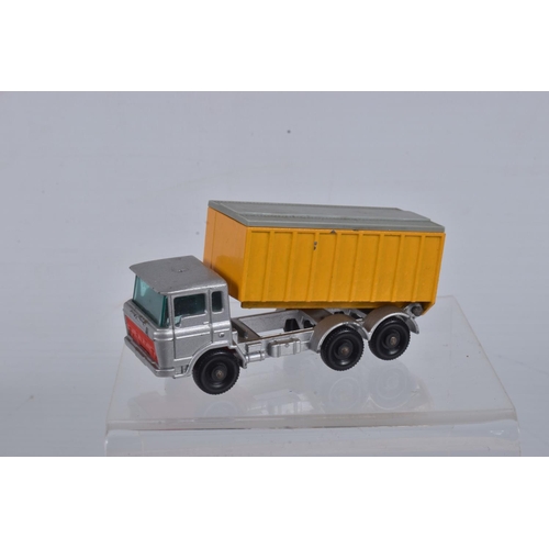 56 - FIVE BOXED MATCHBOX 1-75 SERIES MODELS, all are regular wheels issues, Mercedes Trailer, No.2, Ford ... 