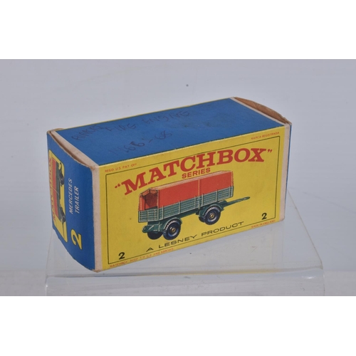 56 - FIVE BOXED MATCHBOX 1-75 SERIES MODELS, all are regular wheels issues, Mercedes Trailer, No.2, Ford ... 