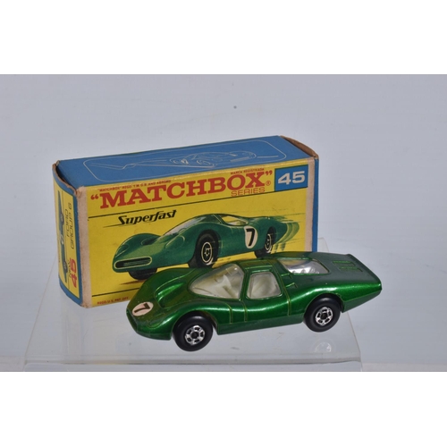 58 - FIVE BOXED MATCHBOX 1-75 SERIES MODELS, No's. 33, 62, 73 are regular wheels issues, No's.45 & 68 are... 