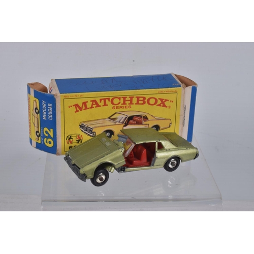 58 - FIVE BOXED MATCHBOX 1-75 SERIES MODELS, No's. 33, 62, 73 are regular wheels issues, No's.45 & 68 are... 