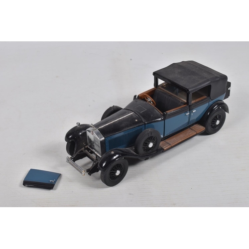 59 - FOUR UNBOXED FRANKLIN MINT MODEL CARS, to include 1938 Alvis4.3 litre car, 1964 1/2 Ford Mustang, 19... 