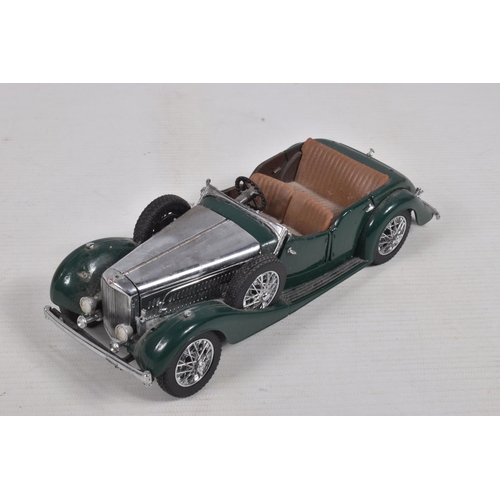 59 - FOUR UNBOXED FRANKLIN MINT MODEL CARS, to include 1938 Alvis4.3 litre car, 1964 1/2 Ford Mustang, 19... 