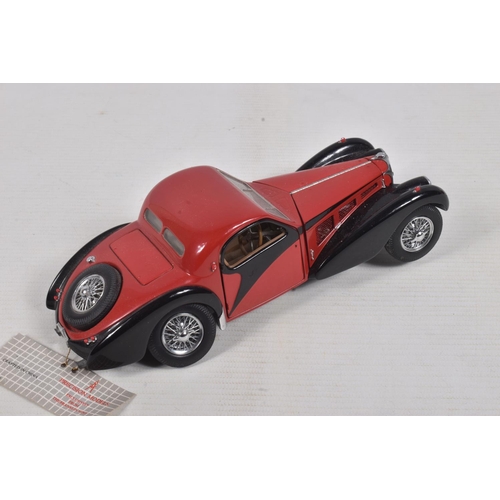 59 - FOUR UNBOXED FRANKLIN MINT MODEL CARS, to include 1938 Alvis4.3 litre car, 1964 1/2 Ford Mustang, 19... 