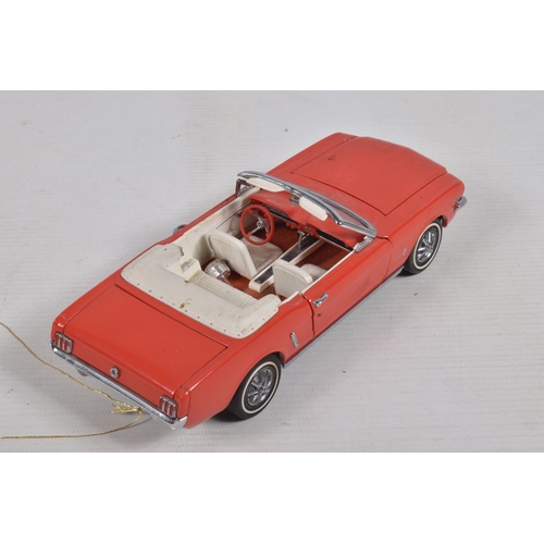 59 - FOUR UNBOXED FRANKLIN MINT MODEL CARS, to include 1938 Alvis4.3 litre car, 1964 1/2 Ford Mustang, 19... 