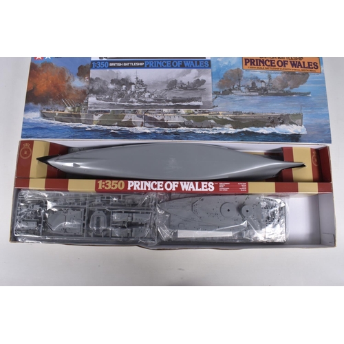 60 - TWO BOXED TAMIYA BRITISH BATTLESHIPS MODEL BUILDING SETS, to include a King George V 1:350 scale, 78... 