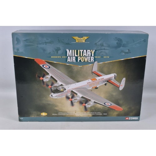 62 - A  CORGI AIR POWER AVRO LANCSTER MK10MP, FM104, 107 Rescue Unit Royal Canadian Air Force, scale 1:72... 