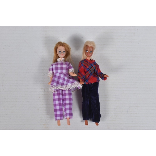 66 - UNBOXED PALITOY PIPPA AND BRITT DOLLS, CLOTHING AND ACCESSORIES, both dolls appear complete and in f... 