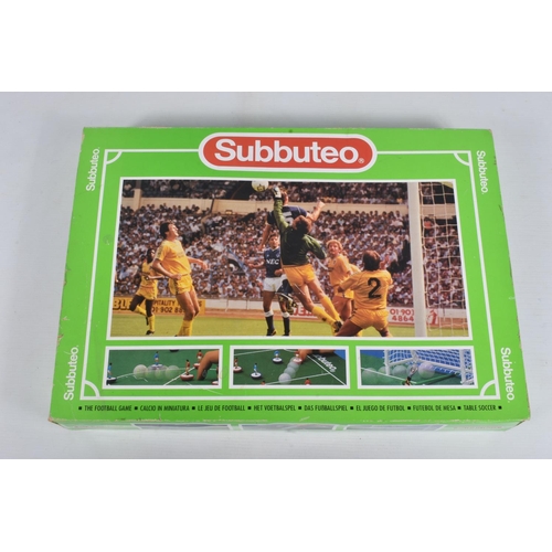 67 - A QUANTITY OF BOXED SUBBUTEO ITEMS, to include 1980's set No.60140, appears largley complete except ... 