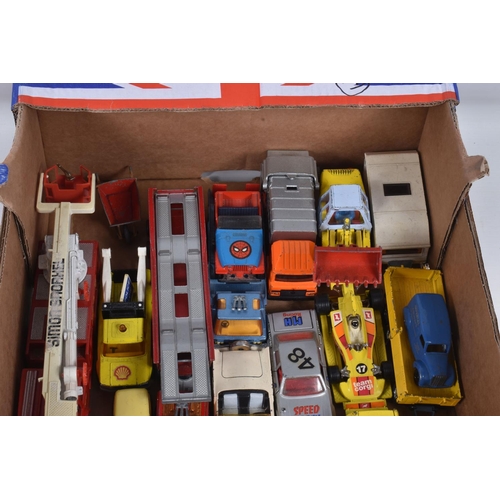 68 - A QUANTITY OF UNBOXED AND ASSORTED PLAYWORN DIECAST VEHICLES, to include Lone Star 'Flyers' Vauxhall... 