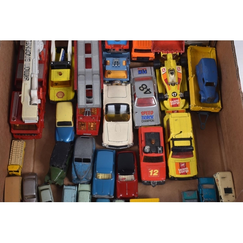 68 - A QUANTITY OF UNBOXED AND ASSORTED PLAYWORN DIECAST VEHICLES, to include Lone Star 'Flyers' Vauxhall... 