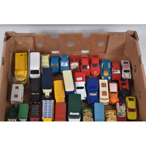 68 - A QUANTITY OF UNBOXED AND ASSORTED PLAYWORN DIECAST VEHICLES, to include Lone Star 'Flyers' Vauxhall... 