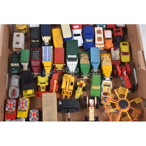 68 - A QUANTITY OF UNBOXED AND ASSORTED PLAYWORN DIECAST VEHICLES, to include Lone Star 'Flyers' Vauxhall... 