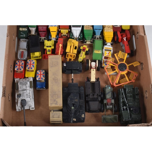 68 - A QUANTITY OF UNBOXED AND ASSORTED PLAYWORN DIECAST VEHICLES, to include Lone Star 'Flyers' Vauxhall... 