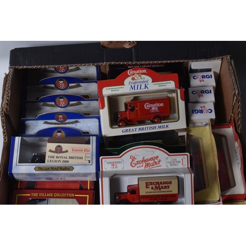 88 - FIVE BOXES OF BOXED PROMOTIONAL AND OTHER DIE CAST VEHICLES AND A SMALL QUANTITY OF LOOSE MODELS, ap... 