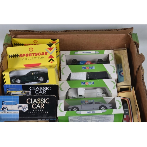 89 - TWO BOXES OF BOXED AND LOOSE PROMOTIONAL AND OTHER DIECAST VEHICLES, ETC, approximately forty two bo... 