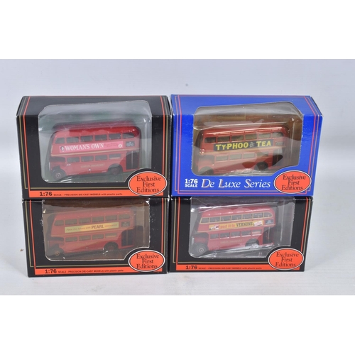 102 - A COLLECTION OF TWELVE BOXED EFE DIECAST MODEL DOUBLE DECK BUSES, to include 8 EFE 00 Scale model C1... 