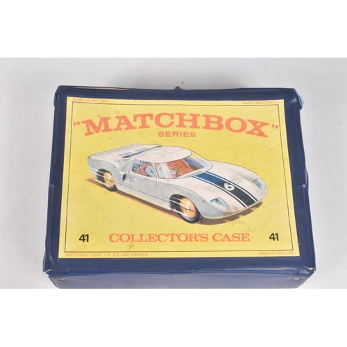 103 - A MATCHBOX SERIES COLLECTORS CASE, containing 48 assorted unboxed playworn Matchbox (regular & Super... 