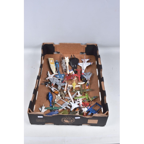 104 - A QUANTITY OF UNBOXED AND ASSORTED PLAYWORN DIECAST & PLASTIC VEHICLES, to include Matchbox, Husky, ... 