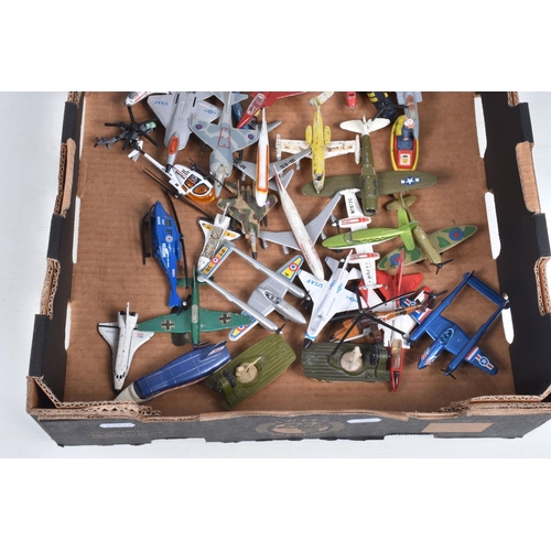 104 - A QUANTITY OF UNBOXED AND ASSORTED PLAYWORN DIECAST & PLASTIC VEHICLES, to include Matchbox, Husky, ... 