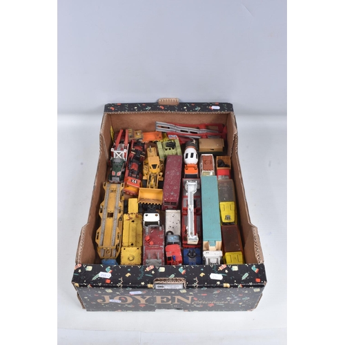 106 - A QUANTITY OF UNBOXED AND ASSORTED PLAYWORN DIECAST VEHICLES, to include Corgi Major Toys Bedford S ... 