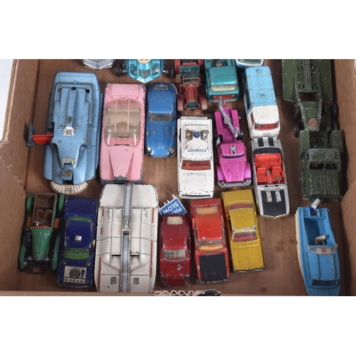 96 - A QUANTITY OF UNBOXED AND ASSORTED PLAYWORN DIECAST VEHICLES, includes a quantity of film and TV rel... 