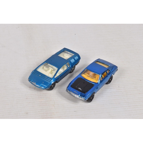 97 - A QUANTITY OF UNBOXED ASSORTED PLAYWORN CORGI ROCKETS CARS, to include 'The Saint's' Volvo P1800, No... 