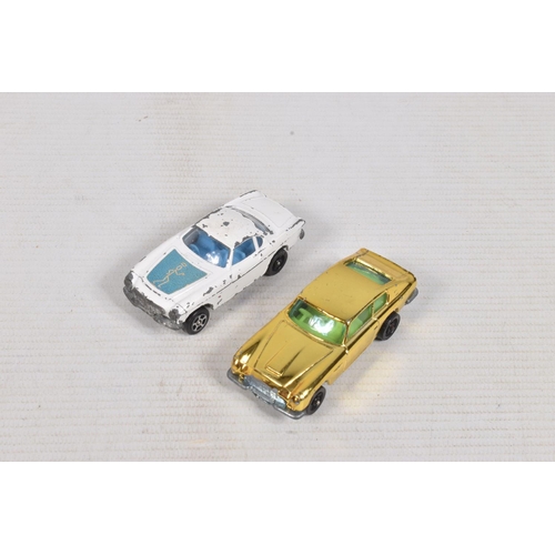 97 - A QUANTITY OF UNBOXED ASSORTED PLAYWORN CORGI ROCKETS CARS, to include 'The Saint's' Volvo P1800, No... 