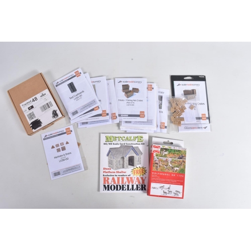 138 - A COLLECTION OF BOXED MODEL RAILWAY HO GAUGE SCENERY, to include a Noch Limited Edition Haunted Hous... 