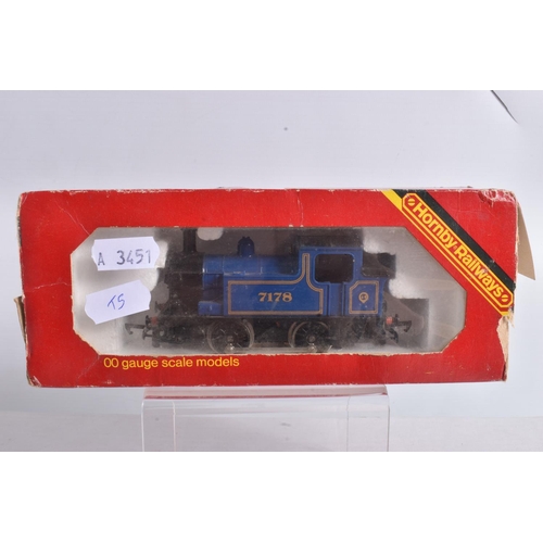 144 - FOUR BOXED/PART BOXED TRI-ANG AND HORNBY OO GAUGE LOCOMOTIVES, class 0F Pug tank 'Smokey Joe' No.560... 