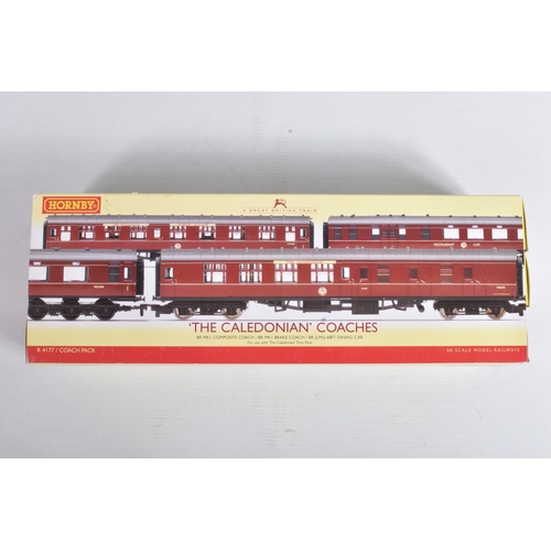 148 - A BOXED HORNBY RAILWAYS OO GAUGE GREAT BRITISH TRAINS 'THE CALEDONIAN' TRAIN PACK, No.R2306, compris... 