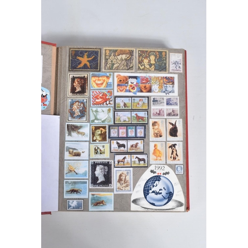 176 - TWO ALBUMS WITH MAINLY GB RANGE OF DECIMAL COMMEMORATIVES TO 2003 LARGELY COMPLETE, NB mint and hing... 