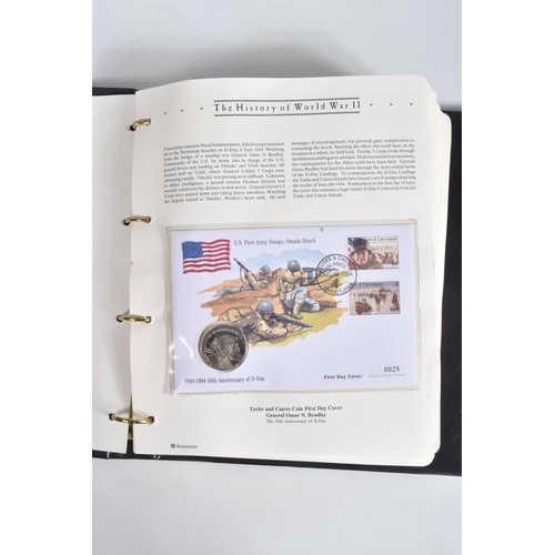 182 - THE HISTORY OF WWII THEMATIC STAMP AND COVER COLLECTION IN SIX ALBUMS PLUS ONE EMPTY, Includes a num... 