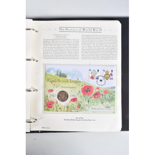 182 - THE HISTORY OF WWII THEMATIC STAMP AND COVER COLLECTION IN SIX ALBUMS PLUS ONE EMPTY, Includes a num... 