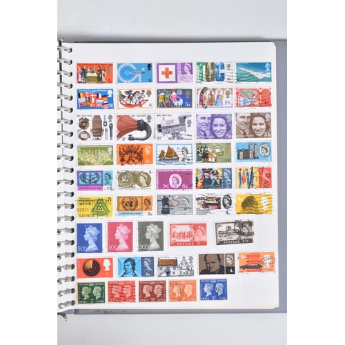 183 - BOX WITH FOUR ALBUMS OF WORLDWIDE STAMPS AND LOOSE IN PACKETS