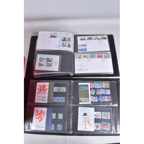 198 - LARGE ACCUMULATION OF STAMPS IN THREE BOXES AND A CARRIER BAG, we note a few GB presentation packs, ... 