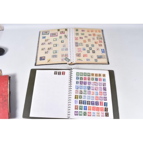 198 - LARGE ACCUMULATION OF STAMPS IN THREE BOXES AND A CARRIER BAG, we note a few GB presentation packs, ... 