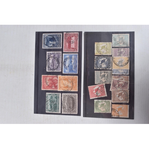 200 - ECLECTIC MIX OF WORLDWIDE STAMPS IN TWO PLASTIC TUBS INCLUDING OLD OPPEN'S ALBUM WITH INTERESTING CO... 