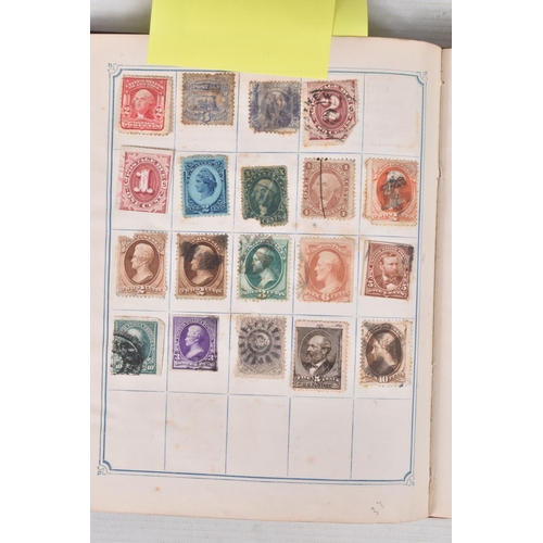 200 - ECLECTIC MIX OF WORLDWIDE STAMPS IN TWO PLASTIC TUBS INCLUDING OLD OPPEN'S ALBUM WITH INTERESTING CO... 