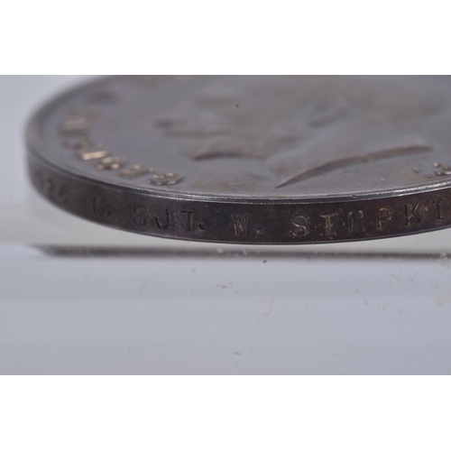 209 - A YORKS AND LANCS REGIMENT PAIR OF WWI MEDALS, they are named to SJT W SIMPKIN 19124 Y&L Regiment, W... 