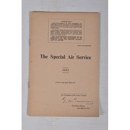 231 - 2 BOOKLETS WITH SPECIAL FORCES INTEREST, to include   The Special Air Service   1955 War Office publ... 