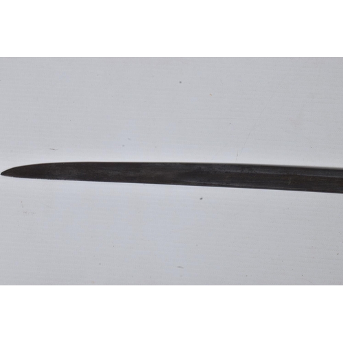 237 - A WWI ERA IMPERIAL GERMANY OFFICERS DOVE HEAD SWORD, this has a single edged fullered blade with dec... 