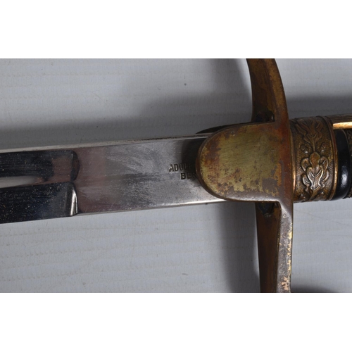 238 - AN IMPERIAL GERMANY LIONS HEAD OFFICERS SABRE, the blade has no etching on it but comes complete wit... 