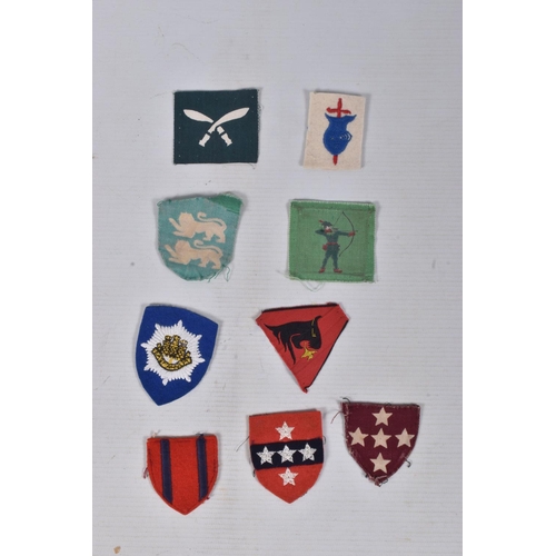 245 - BRITISH ARMY/COMMONWEALTH SHOULDER PATCHES, 24 in number WW2 period to include examples, RE Training... 