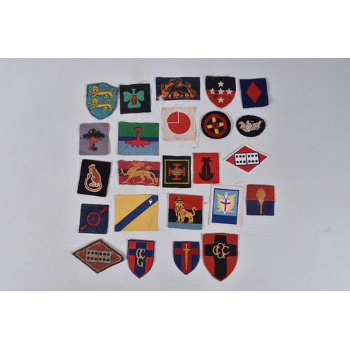 247 - BRITISH ARMY/COMMONWEALTH SHOULDER PATCHES WW2 period 24 in number to include, 1st Armoured Div, 48t... 