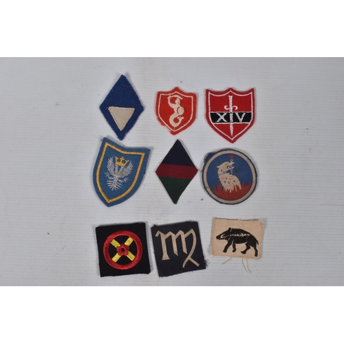 249 - BRITISH ARMY/COMMONWEALTH SHOULDER PATCHES, WW2 period, 24 in  number to include examples of, 1st Ar... 