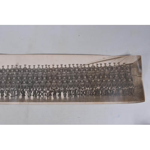 262 - BOX CONTAINING VARIOUS AND INTERESTING ITEMS OF MILITARY EPHEMERA to include, Soldiers Photo in fold... 