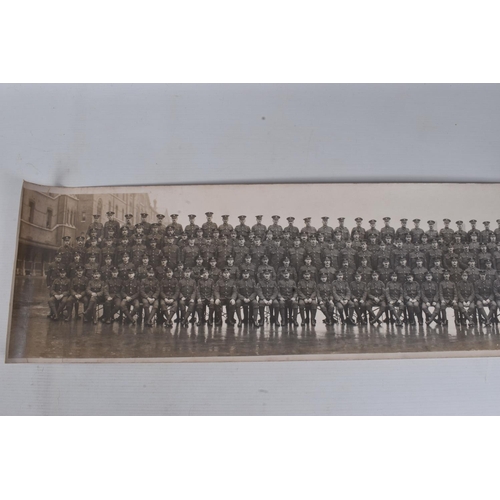 262 - BOX CONTAINING VARIOUS AND INTERESTING ITEMS OF MILITARY EPHEMERA to include, Soldiers Photo in fold... 