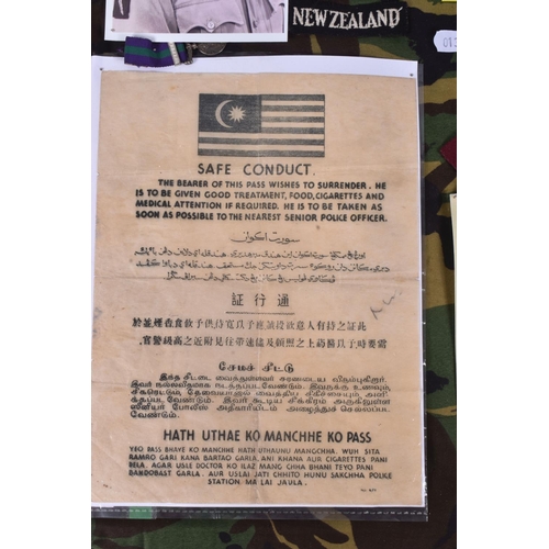 270 - VARIOUS SAS/ MALAYA CRISIS INTEREST, to include various items including SAS Metal insignia on 6 smal... 