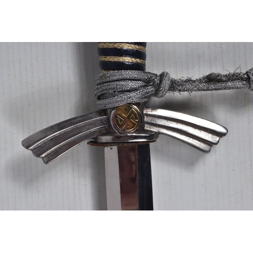 271 - A GERMAN LUFTWAFFE DAGGER WITH SCABBARD AND PORTEPEE, the blade is maker marked for F.W. Holler of S... 