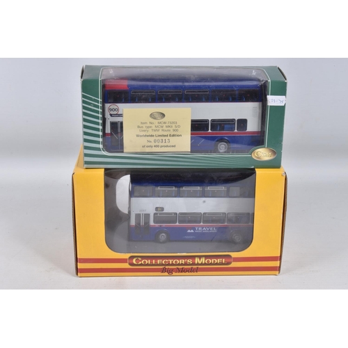 24 - A COLLECTION OF VARIOUS BOXED & UNBOXED DIECAST BUS & COACH MODELS, assorted mainly West Midlands Co... 